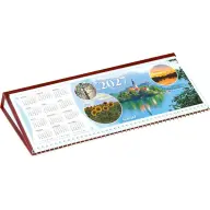 CSIZIO Eco landscape desk calendar burgundy