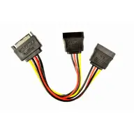 GEMBIRD SATA PSU Splitter Red 15cm CC-SATAM2F-01