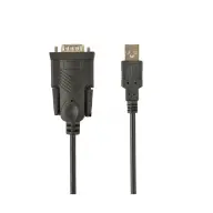 GEMBIRD USB Soros Átalakító Fekete 1.8m UAS-DB9M-02