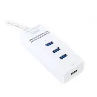 OMEGA USB 3.0 HUB 4-PORTS OUH34W fehér
