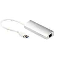 STARTECH 3-Port Portable USB 3.0 Hub plus Gigabit Ethernet