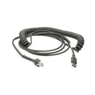 ZEBRA CBA-U12-C09ZAR 2.74 méteres USB adat kábel LS1908 vonalkód olvasóhoz