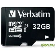 VERBATIM Pro 32GB MicroSDHC 45 MB/s 47041