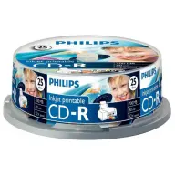 PHILIPS CD-R 52x 25db hengeres nyomtatható