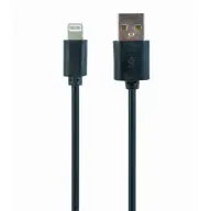 GEMBIRD USB Lightning Töltő/adatkábel Fekete 1m CC-USB2-AMLM-1M