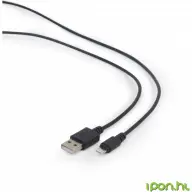 GEMBIRD USB Lightning Töltő/adatkábel Fekete 2m CC-USB2-AMLM-2M
