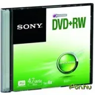 SONY DVD+RW 4x 1pcs dünn Hülle