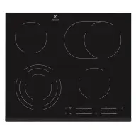 ELECTROLUX EHF6547FXK Hob electric 5 cooking zones 60 cm black