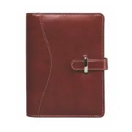 SATURNUS Ring-bound planner with inserts M faux leather burgundy