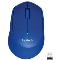 LOGITECH M330 Silent Plus wireless quiet mouse - blue