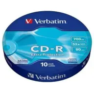 VERBATIM CD-R 700 MB 80min 52x cylinder 10kom (DataLife)