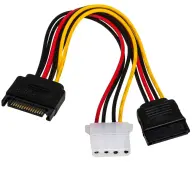 AKYGA SATA PSU SATA + Molex power cable Black 15cm AK-CA-32