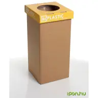 RECOBIN Szelektív hulladékgyűjtő újrahasznosított angol felirat 20 l Mini sárga