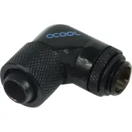 ALPHACOOL 17075 13/10 compression fitting 90° revolvable G1/4 - black
