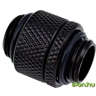 ALPHACOOL 17244 Eiszapfen double nippel rotatable G1/4 outer thread to G1/4 outer thread - black
