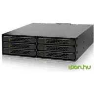 ICYDOCK MB996SP-6SB Full Metal 6 Bay 2.5" SATA HDD & SSD Backplane Cage for External 5.25" Bay