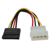ROLINE SATA táp Molex Tápkábel Fehér 15cm 11.03.1055-50
