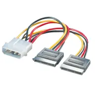 ROLINE SATA táp Molex Tápkábel Fehér 15cm 11.03.1050-50