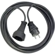 BRENNENSTUHL Quality extension cable of plastic 3m black H05VV-F 3G1.5