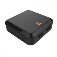 XTREMEMAC Double USB port charger – 2x 2.4Amp 10W črn