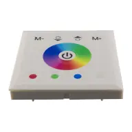 OPTONICA LED szalag dimmer RGB szalaghoz fali fehér üvegpanel érintő vezérléssel