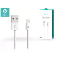 DEVIA USB Lightning Töltő/adatkábel Fehér 1m ST986650