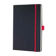 SIGEL Jegyzetfüzet exkluzív A5 vonalas 97 oldal keményfedeles Conceptum Red Edition fekete-piros