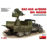 MINIART 1/35 GAZ-AAA 4 darabos M-4 Maxim géppuskával katonai jármű modell
