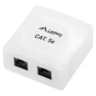 LANBERG UTP Data Box 2-port CAT5e OU5-0002-W