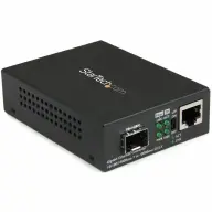 STARTECH MCM1110SFP Gigabit Ethernet Fiber Media Converter with Open SFP Slot