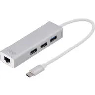 DIGITUS DA-70255 USB Type C 3.0 Hub with Gigabit Ethernet