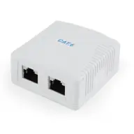 GEMBIRD CAT6 FTP 2-port surface mount box