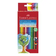 FABER-CASTELL Színes ceruza készlet háromszögletű Grip 2001 12 különböző szín
