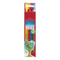 FABER-CASTELL Színes ceruza készlet háromszögletű Grip 2001 6 különböző szín