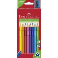 FABER-CASTELL Színes ceruza készlet háromszögletű Jumbo 10 különböző szín