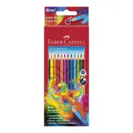 FABER-CASTELL Színes ceruza készlet háromszögletű Papagáj 12 különböző szín