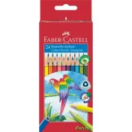 FABER-CASTELL Színes ceruza készlet háromszögletű Papagáj 24 különböző szín