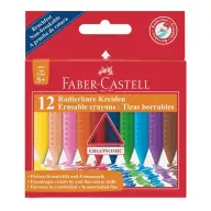 FABER-CASTELL Zsírkréta háromszögletű Grip 12 különböző szín