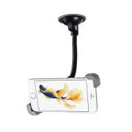 HADRON Autós mobiltelefon tartó 3.5"-6"-os készülékekhez fekete