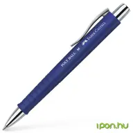 FABER-CASTELL Golyóstoll 0.5 mm nyomógombos Poly Ball kék