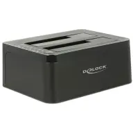 DELOCK 62661 - Dual docking unit station SATA HDD - USB 3.0 cloning function