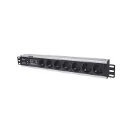 MANHATTAN 1.5U Rackmount elosztó 7 aljzat 3m túlfeszültség védelem