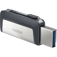 SANDISK Ultra Dual 128GB USB 3.1 + USB 3.1 Type C Black-Silver