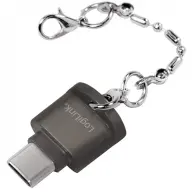 LOGILINK USB-C to microSD Card reader as a key chain