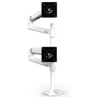 ERGOTRON LX Dual Stacking Arm Tall Pole white