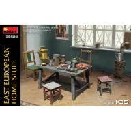 MINIART 1/35 Kelet europai lakberendezési tárgyak épület modell kiegészítő szett