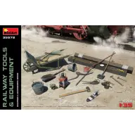 MINIART 1/35 Vasúti szerszámok és alkatrészek épület modell kiegészítő szett