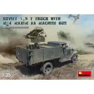 MINIART 1/35 Szovjet 1.5t-ás teherautó M-4 Maxim AA géppuskával katonai jármű modell