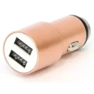 OMEGA Autós töltő 2xUSB 2.1A rózsaszín