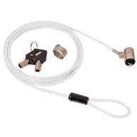 LINDY Peripheral And Notebook Security Cable - Barrel Key Lock alb